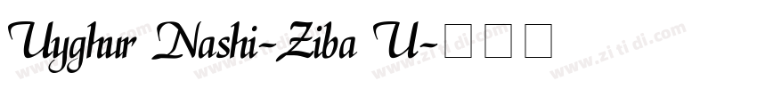 Uyghur Nashi-Ziba U字体转换